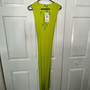Zara lime stretchy dress